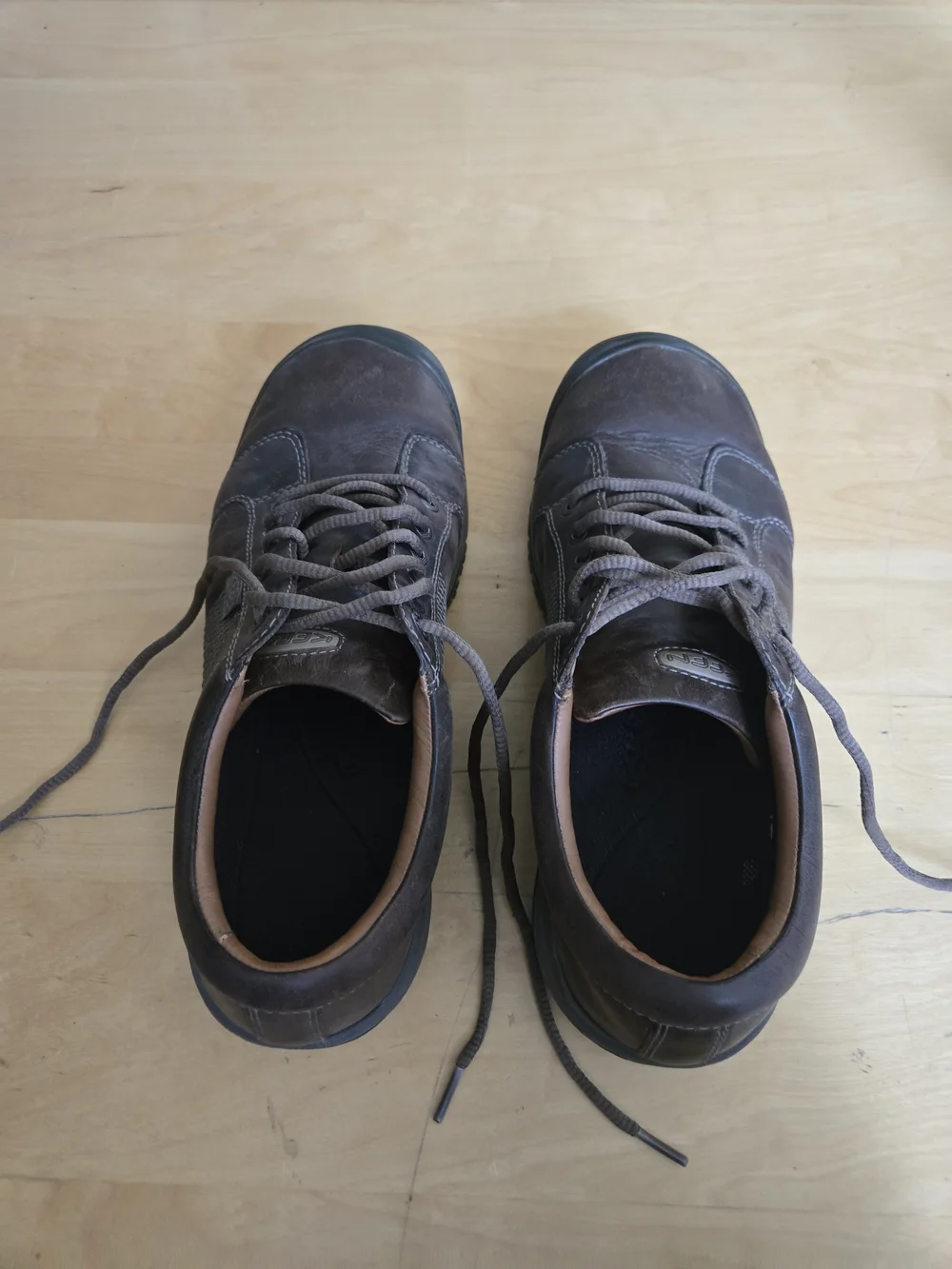 KEEN Austin Oxford 1019471 Mens 12 Brown Leather Comfort Casual Walking Shoes